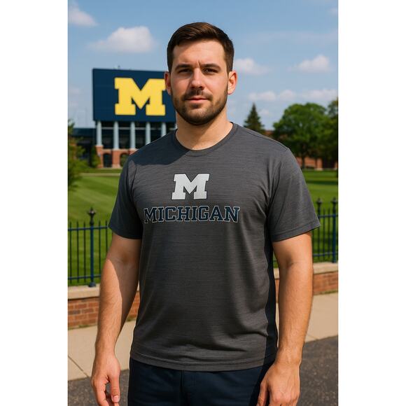 Russell Athletic Gray Michigan Shirt Sz. 3X - Picture 1 of 4